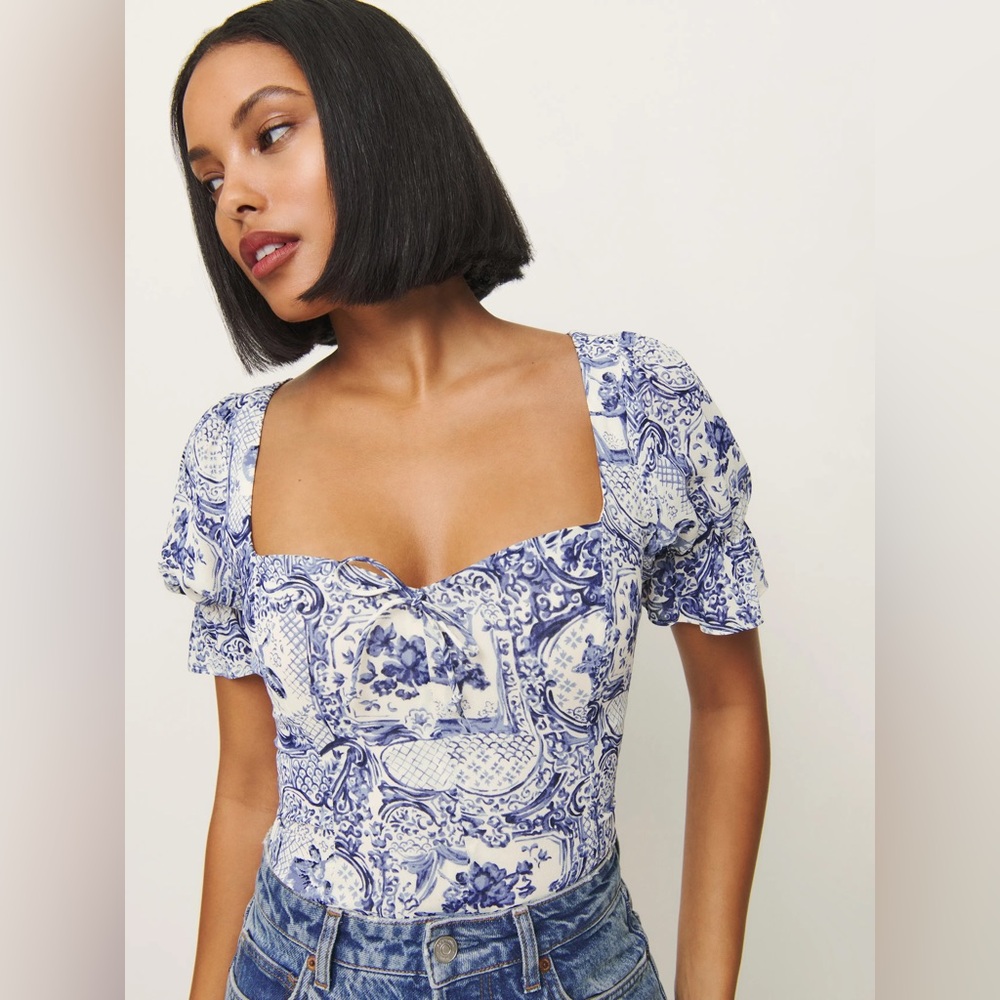 Reformation Delevan Top Ivory - Size 4 NWT